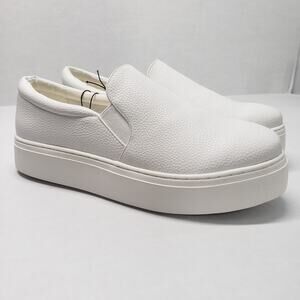 Lane Bryant White Platform Slip-On Sneakers